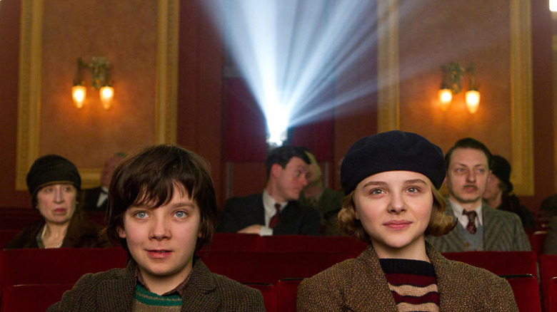 Asa Butterfield and Chloe Grace Moretz in Hugo