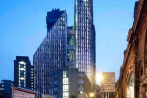 Visualisation of The Quill, SPPARC's student accommodation block at London Bridge